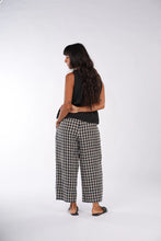 Load image into Gallery viewer, French Linen Pants in Navy Check