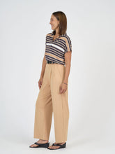 Load image into Gallery viewer, Rush Bamboo Short Sleeve Collared Polo Top - Stripe