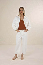 Load image into Gallery viewer, Ivy Denim Jacket Ivory