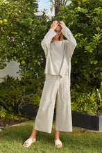 Load image into Gallery viewer, Retreat Cotton Twist Pullover - Silver Seas