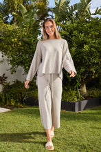 Load image into Gallery viewer, Retreat Cotton Twist Pullover - Silver Seas