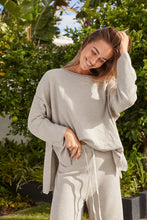 Load image into Gallery viewer, Retreat Cotton Twist Pullover - Silver Seas