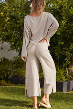Load image into Gallery viewer, Retreat Cotton Twist Pullover - Silver Seas