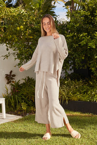Retreat Cotton Twist Pullover - Silver Seas