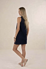 Load image into Gallery viewer, Ivy Denim Shift Dress Dark Blue