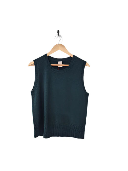 Montaigne Gigi 100% New Zealand Lambswool Vest Green