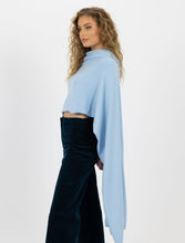 Load image into Gallery viewer, Wide Wrap Scarf Light Blue