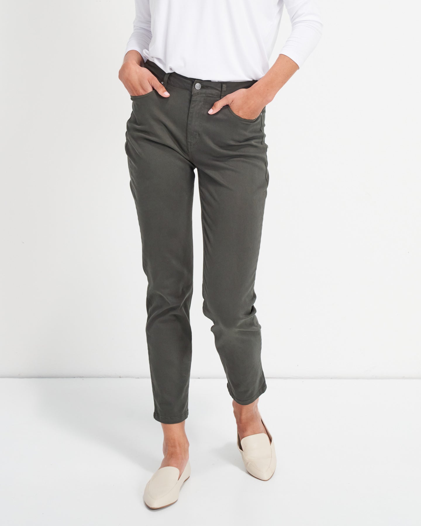 Wynona Curve Jeans Vintage Khaki