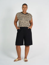 Load image into Gallery viewer, Simone Wide Leg Bamboo Shorts - Black