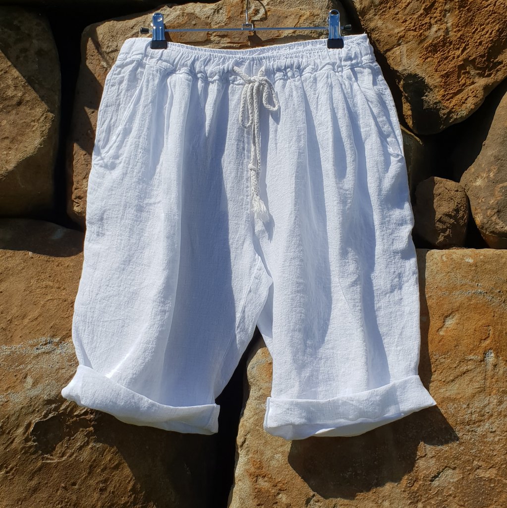 Italian Linen Frederic Bermuda Shorts