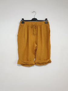 Italian Linen Frederic Bermuda Shorts