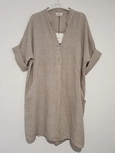 Load image into Gallery viewer, Frederic Oversized linen Shirt Dress