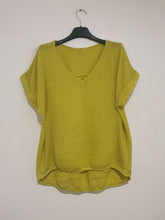 Load image into Gallery viewer, Plain Italian Linen Tee - Siena