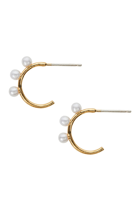Heritage Earring - Pearl Hoop