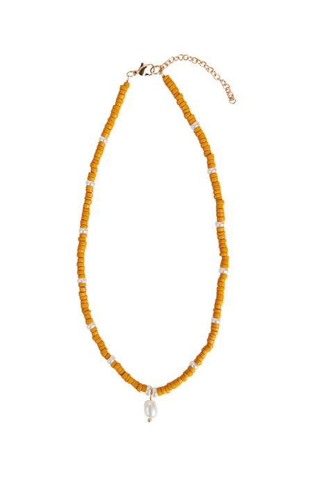 Mimosa Beaded Necklace - Honeycomb