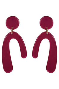 Cleo Arch Earring - Mulberry