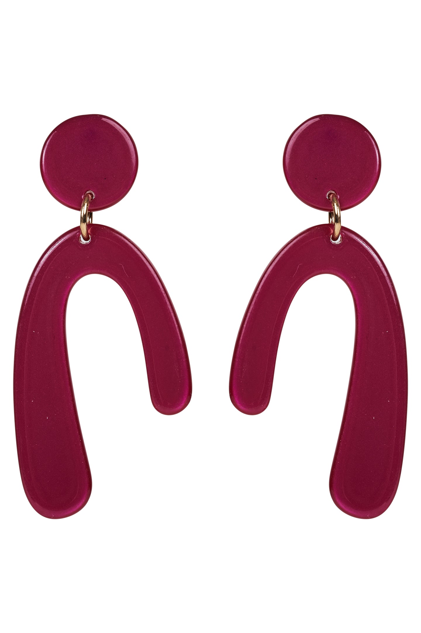 Cleo Arch Earring - Mulberry