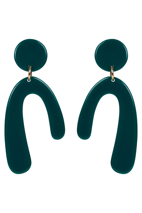 Cleo Arch Earring - Teal