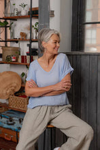 Load image into Gallery viewer, Plain Italian Linen Tee - Siena