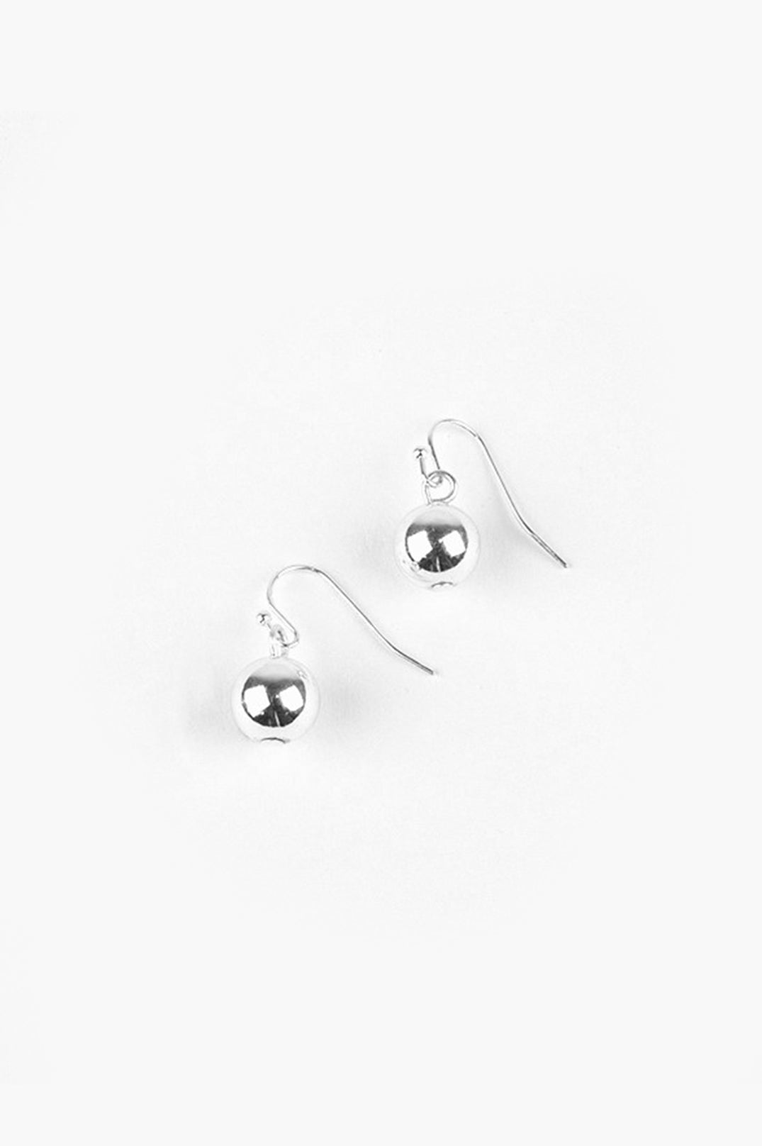 10MM Ball Hook Earrings | Silver