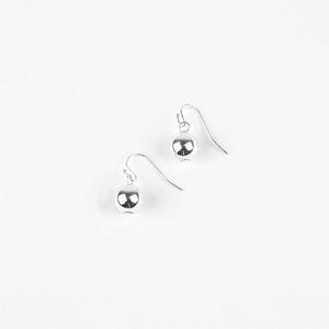 10MM Ball Hook Earrings | Silver