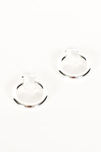 Chunky Mid Size Hoops - Silver
