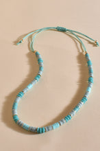 Load image into Gallery viewer, Bead Pattern Cord Back Necklace - Turquoise