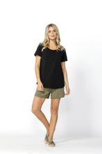 Load image into Gallery viewer, Demi Scoop Tee | Black
