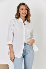 Load image into Gallery viewer, Classic Button Up Linen Shirt - Blanche