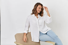 Load image into Gallery viewer, Button Up Linen Shirt - Blanche
