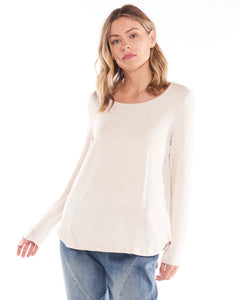Evanna Top - Oat Marle