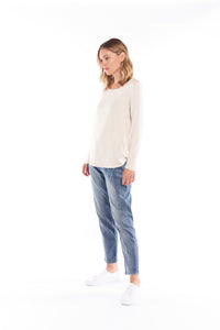 Evanna Top - Oat Marle