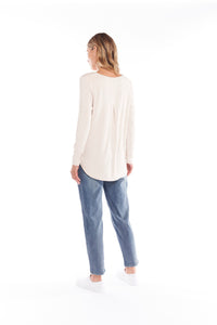Evanna Top - Oat Marle