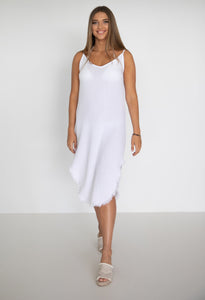 Luxe Cotton Dress | White