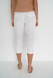 Lido 3/4 Pant White