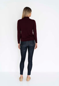 The Ruby Hi Neck Basic knit top by Humidity Lifestyle High-neck style top, The Corner STore Yamba