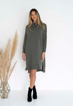 Load image into Gallery viewer, The Ivy Dress by Humidity Lifestlye. Ribbed roll-neck dress Knitted style dress, The Corner Store Yamba