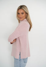Load image into Gallery viewer, Serenity Roll Neck Jumper by Humidity Lifestyle in Pale pink