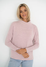 Load image into Gallery viewer, Serenity Roll Neck Jumper by Humidity Lifestyle in Pale pink, humidity lifestyle knitwear, knits, the corner store yambaAC