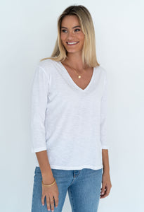 Stella V-Neck White