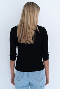 Runaway Rib Tee - Black