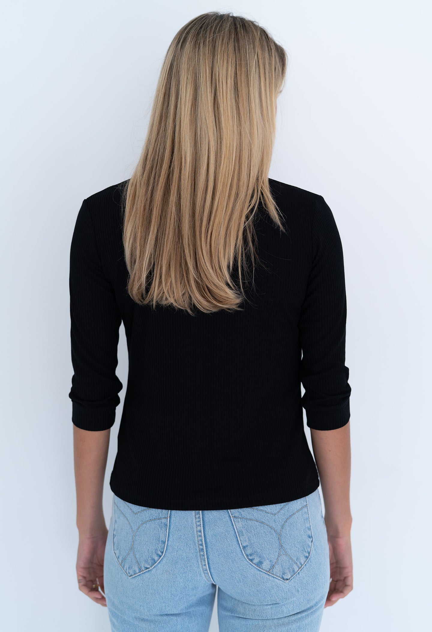 Runaway Rib Tee - Black