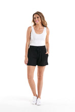 Load image into Gallery viewer, kenny short by betty basics in black, black basic shorts