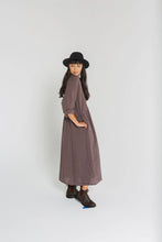 Load image into Gallery viewer, Chaton Buttonfront linen coat dress