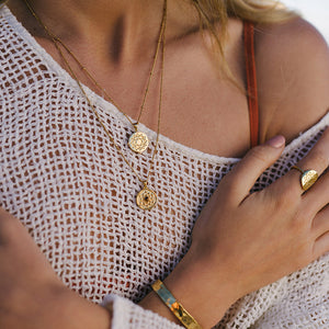 Ana Necklace in Gold | Love Lunamei