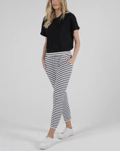Load image into Gallery viewer, Lola Pant - White/Black Stripe