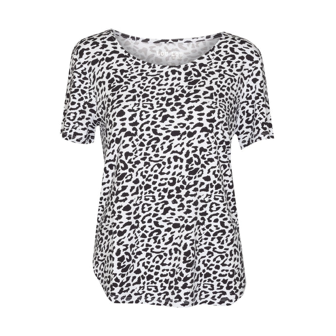 LOU LOU AUSTRALIA The Janis Tee | Black Leopard