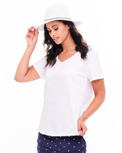 Load image into Gallery viewer, Matilda Tee - White
