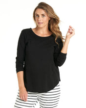 Load image into Gallery viewer, Megan Long Sleeve Top - Black