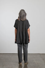 Load image into Gallery viewer, Giselle hand crafted silk/cotton pin tuck top